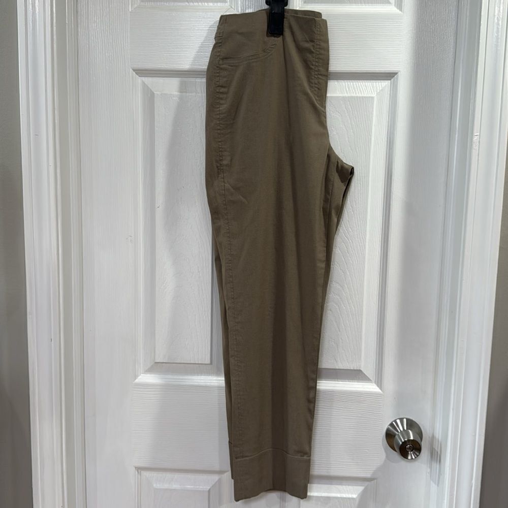 ROBELL BELLA 09 CROP CUFF TROUSER. TAUPE - Picture 2 of 10